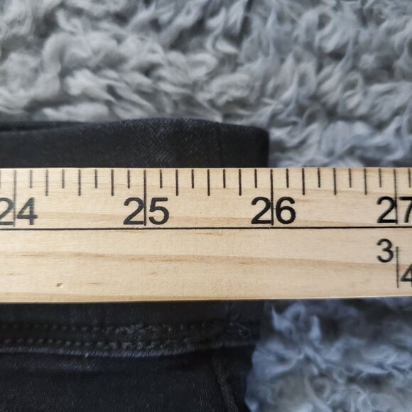 Terra & Sky Pants Womens 4X 28W-30W Black Stretch Pull-On Denim Jegging - Picture 5 of 10